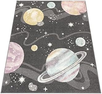 Paco Home Children's Rug Child's Room Girls Boys Various Motifs And Sizes, Size:160x220 cm, Colour:Anthracite