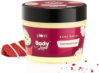 P-lu'm BodyLovin' Red Velvet Love Body Butter | Intense Moisture | Non-Greasy | Quick Absorbing | Rich Shea Butter Formula | For Dry To Very Dry Skin | Red Velvet Cake Fragrance Body Cream (200 g)
