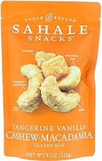 Glazed Mix,Tangerine Vanilla Cashew-Macadamia, 4 oz- pack of 2