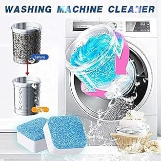 Leapable Washing Machine Cleaner - Deep Cleaning Tablets For HE Front Loader & Top Load Washer, Clean Inside Drum And Laundry Tub Seal (Washing Machine Cleaner Tablets - 10 Pack)