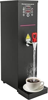 Step-Heating Commercial Hot Water Dispenser, 15L/3.96Gal Hot Water Boiler Dispenser Electric Water Pot Boiler Commercial Boiling Water Machine for Tea Coffee Shop Dessert Shop Hotel - 28L/H 2500W