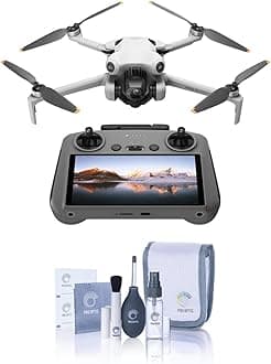 Mini 4 Pro (DJI RC 2), Folding Mini-Drone with 4K HDR Video Camera for Adults, Under 0.549 lbs/249 g, 34 Mins Flight Time, 20 km Max Video Transmission Distance, Omnidirectional Vision