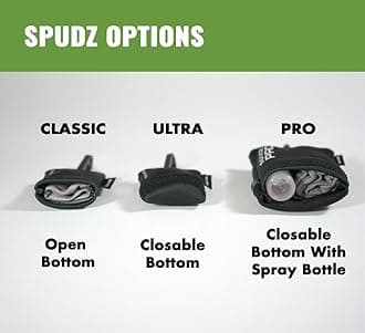 SPUDZ Classic Microfiber Lens Cleaner – Clip-On Pouch, Washable – for Binoculars, Scopes, Glasses, Screens | Stealth Bronze, 6 x 6 Inch
