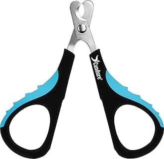 Cat Nail Clipper Stainless Steel Cat Claw Trimmers for Rabbits, Guinea Pigs, Birds, Puppies, Kittens and Small Animals Pet Nail Clipper for Professional and Home Use (Blue)