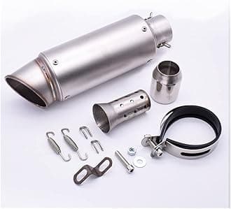 For Kawasaki Z750S Z750 For ZX6 For ZX9R ZXR400 ZZR600 Z1000 For ZX10R Exhaust Pipe Motorcycle Muffler E&scape C&arbon Fiber Exhaust Exhaust Pipe (Color : 51mm)