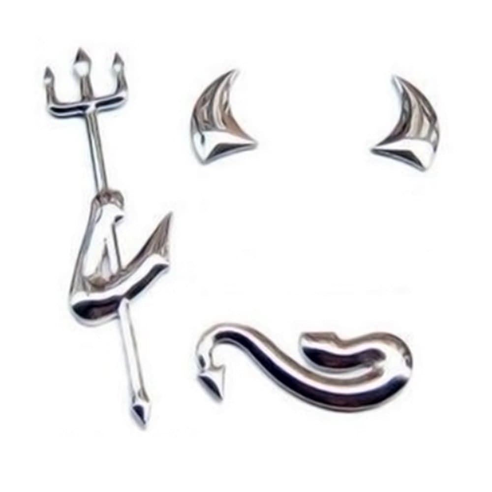 Autoround 3D PVC Small Devil Style Demon Car Sticker Auto Car Emblem Decal Decoration