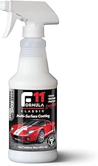 TopCoat F11 Polish & Sealer for Cars, Motorcycles, RVs and More – Water-Based Alternative to Ceramic Car Wax - 16 oz F11 Top Coat Spray Bottle