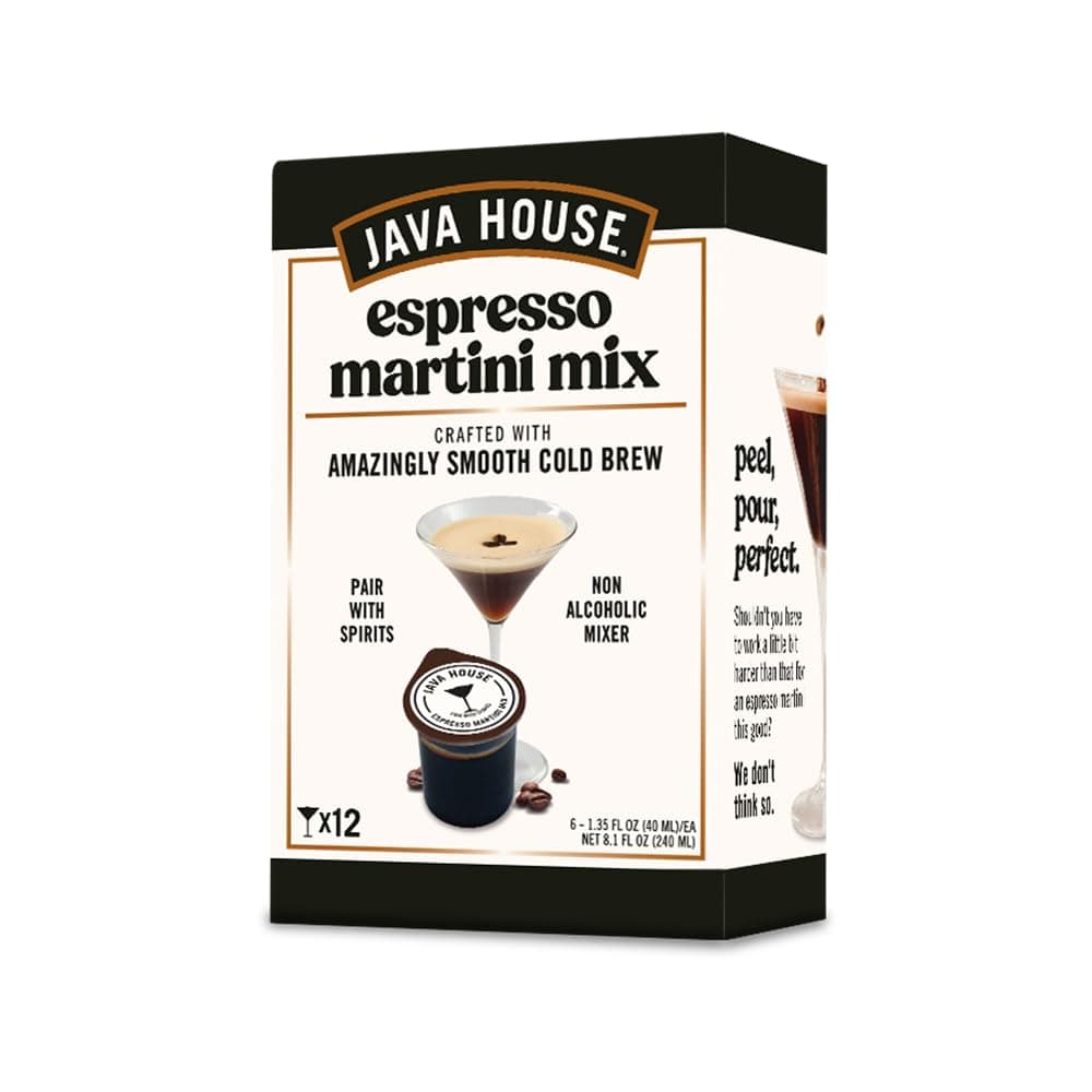 Java House Cold Brew Espresso Martini Mix Liquid Concentrate Pods (Pack of 6)