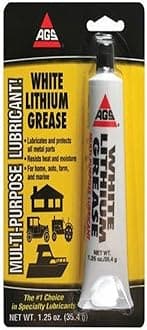 Company White Lithium Grease 1.25 oz. Tube, Multi-Purpose Lubricant, Long Lasting Heavy Duty Lubrication, Minimizes Friction, Prevents Rust and Corrosion, Water & Heat Resistant