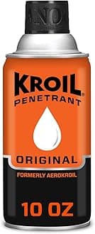 Kroil Aerokroil Penetrant - Rust Penetrating Lubricant - Corrosion Inhibitor Oil for Chains, Hinges & Stuck Metal Parts - Home & Industrial Use - Aerosol - 10 oz - 1 Pack (KS102)