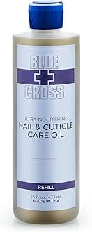 Nail & Cuticle Care Oil, Mineral Oil Free, Hydrating, Moisturizing, All Natural Professional Nail + Cuticle Care, Lemongrass/Lavender Scented Essential Oils, Made in USA, 16fl oz/473mL