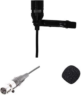 Lavalier Lapel Mic with 4 pin Mini XLR TA4F Connector for Shure