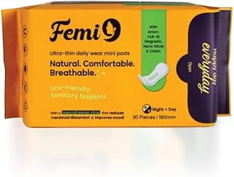 Anti Bacterial Daily Use Mini Pads For Women|Pantyliners For Women|Absorbs White Discharge|Prevents Urinal Leakage|Prevents Period Spotting|Odor Control Pads|30 Pads - 180Mm