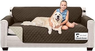 The Original SOFA SHIELD Reversible Furniture Protector, Features Elastic Strap, Sofa, Chocolate/Beige by Sofa Shield