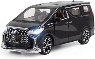 SANTALON 1/22 Big Rolls Royce CULLINAN Toy Car Metal Pull Back Diecast Car with Openable Door and Sound Light, Gifts Toys for Kids【 Multicolor 】 (‎1/24 Big TOYATO Alphard - Black)