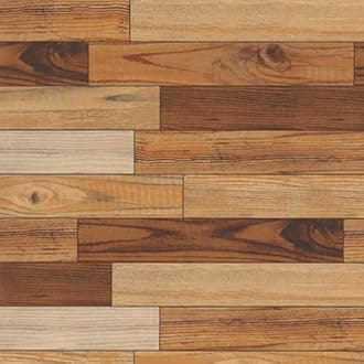 DWELLSINDIA 3D Wooden Bricks Design Self Adhesive Wallpaper Peel & Stick, Waterproof, Scratch Resistant, Laminated (41cm x 244cm, 3D Wooden Bricks Design)