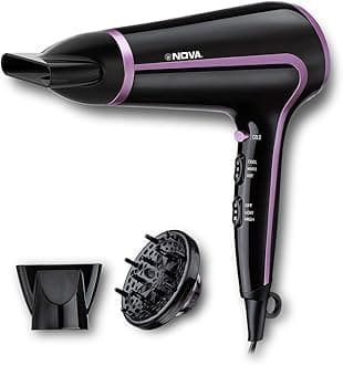 NHP 8219 Professional Hair Dryer (1600 Watts, Black)