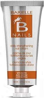 Barielle Nails Daily Strengthening Nail Cream with Biotin 1.5 Ounce - for Splitting, Brittle, Ridged, Breaking, Soft and Damaged Nails, Leaves Nails Strong, Healthy and Revitalized