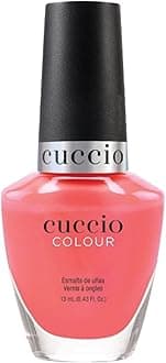 Cuccio Once in a Lifetime | Neon Nail Polish Nail Paint | 13ml | Long Lasting, Glossy, Vegan | Paraben Free | No Yellowing | FREE from Harmful Chemicals - Coral
