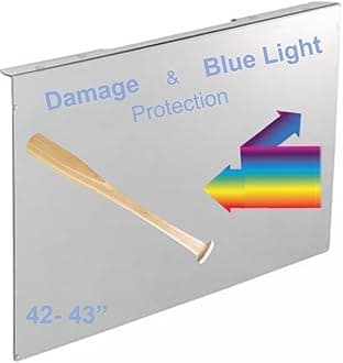 VizoBlueX 42-43 inch Blue Light and Damage TV Screen Protector. Protection Shield & Anti-Blue Light Filter Blocking UV for LCD LED 4K OLED QLED (38.0 x 22.0 inch)
