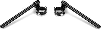 Fullibars Motorcycle Clip ons Handlebar diameter 48mm 2 piece Split Clip-ons assembly with 7/8" Bars Adjustable handlebars Universal cafe Racer handlebars