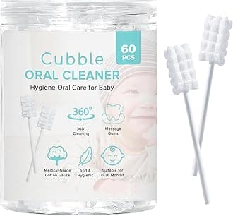 Baby Tongue Cleaner, 60pcs, Disposable Infant Toothbrush, Hygiene Oral Care Oral Wipes for Baby and Infant