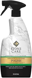 Granite Stone Polish - 24 Ounce - for Granite Marble Soapstone Quartz Quartzite Slate Limestone Corian Laminate Tile Countertop