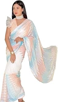 SGF11Women's Kanjivaram Soft Cotton Linen Silk Saree With Blouse Piece