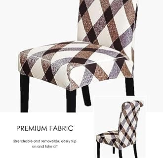 AAZEEM Dining Room Chair Covers Stretch Parsons Chair Slipcovers for Dining Room Chair |Elastic Chair Cover |Stretchable Dining Chair Cover |Removable |Washable|Set of 8 |