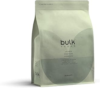 Bulk Vegan Protein Powder, Vanilla, 1 kg, Packaging May Vary