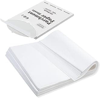 Cuffie in-Ea katbite in-Ear Earbuds Pack of 500 Parchment Paper, 40.6 x 61 cm Baking Paper, Durable and Non-Stick Parchment Paper, Pre-Cut Parchment Paper