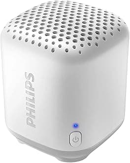PHILIPS Portable Speakers 2.5W, Compact Wireless Speakers for TravelingMono Sound IPX7 Waterproof Outdoor Speaker, 8 Hours Play Time, USB Type C Rechargeable