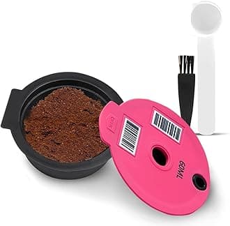 Reusable Coffee Capsule, Compatible with Bosch Tassimo Machines, Coffee Filter Refillable, Coffee Pods with Readable Barcode