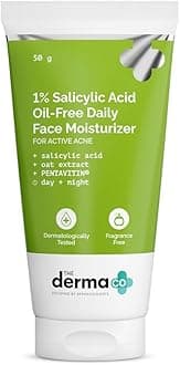 1% Salicylic Acid Oil-Free Face Moisturizer | Helps Control Active Acne & Oil | Deep Hydration with a Matte Finish | Suits Oily, Acne-Prone Skin | 1.76 Oz/50g