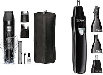 Wahl Beard Trimmer Men, Precision Glide, Hair Trimmers for Men, Mens Stubble Trimmer, Male Grooming Set & Nose Hair Trimmer, Ear Hair Trimmer, Eyebrow Trimmer