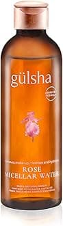 - GULSHA Rose Micellar Water - Facial Cleanser & Makeup Remover, Fragrance-free Hydrating Cleanser, Softens the Skin, Formula designed in France for All Skin Types, Natural Origin, 200ml (6.76 fl oz)