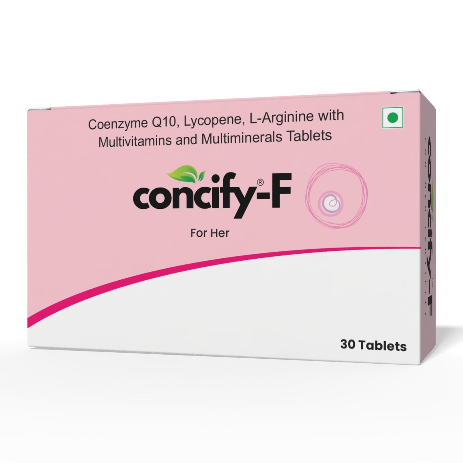 F | Female Fertility Support Supplement | Supports Egg Quality, Ovulation & Implantation for Natural Conception (30 Tablets)