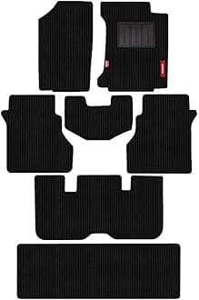 Elegant Cord Black Custom Fit Polypropylene Car Mat Compatible with New Hyundai Alcazar