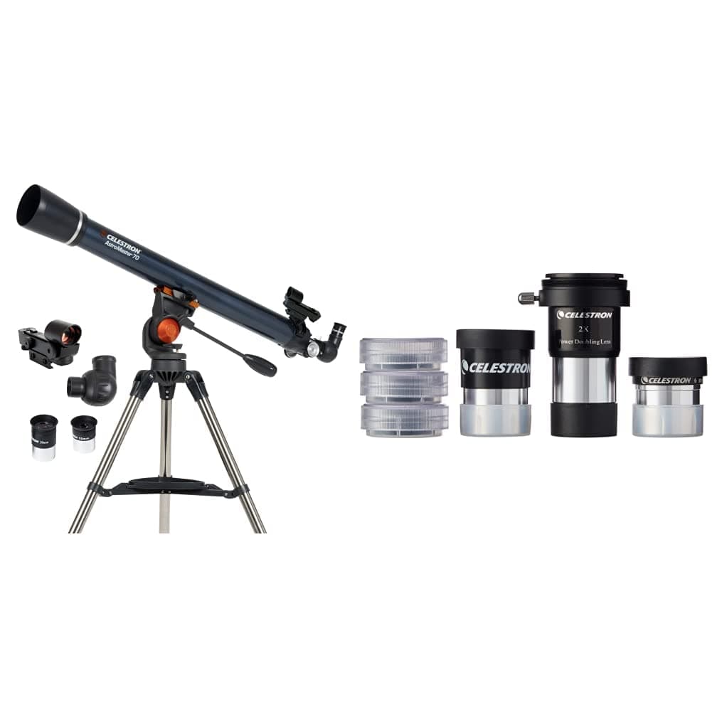 CelestronAstroMaster 70AZ Refractor with Accessory Kit