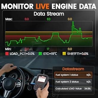 ANCEL AD530 PRO 2 in 1 OBD2 Scanner & Car Battery Tester, Car Scanner Diagnostic Tool with Live Data, 6V 12V Battery Checker with Charging/Cranking Test, Check Engine Code Reader for 1996+ Vehicles