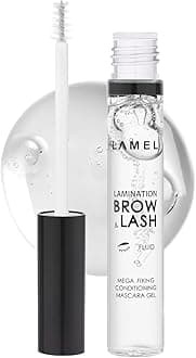 Lamination Brow & Lash Gel | Clear Brow Gel for Eyebrows & Eyelashes | Brow Setter & Lash Mascara with Lamination Effect | Transparent Eyebrow Gel | Smudge-Proof, Long-Lasting Hold | 6ml