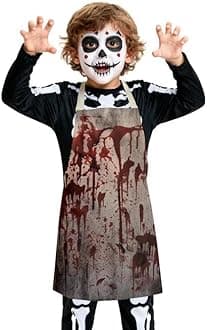 MERAGO Kids Apron Costume Prop for Girls Boys Cosplay Party Cooking Baking