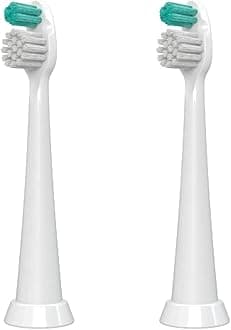 TAO Clean Sonic Electric Toothbrush Replacement Heads (2-Pack) – Orthodontic Head – Replacement Heads for the TAO Clean Electric Toothbrush and Docking Station