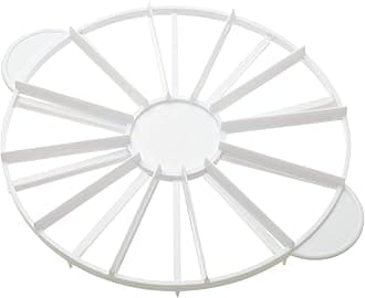 Round Slice & Pie Slicer, Cake Divider, Cheesecake Cutter, Double Sided Portion Marker, 14 or 16 Slices - Works for Cakes Up To 16-Inches Diameter