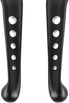 KiWAV Ergonomic Black & Chrome Dual Color Aluminum Levers Hand Control Compatible for Harley 96-07 Dyna Sportster Touring