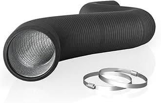 Flexible 6-Inch Aluminum Ducting, Heavy-Duty Four-Layer Protection, 25-Feet Long for Heating Cooling Ventilation and Exhaust