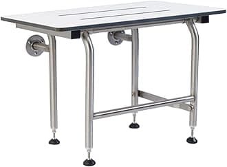 Shower Seat Resin with Legs, ADA Heavy Duty Shower Chair for Inside Shower 400lbs | 304 Stainless Steel | Shower Chair for Elderly and Disabled | Folding Shower Seat Wall Mounted | 28”x16”