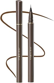 JUDYDOLL Ultra-Fine Liquid Eyeliner - Easter basket stuffers，Precision Tip for Wing Line, Smudge-Proof, Quick-Drying, Waterproof, Easy to Get Inner Corner Lined, Hooded Eyes-Friendly (#2 Deep Brown)