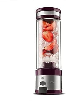 SHI XIANG SHOP Electric Juicer Portable Rechargeable Small Juice Machine (Color : Purple)