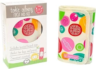 Small Compact Mini First Aid Kit for Diaper Bag, Travel, Purse, Home and Car